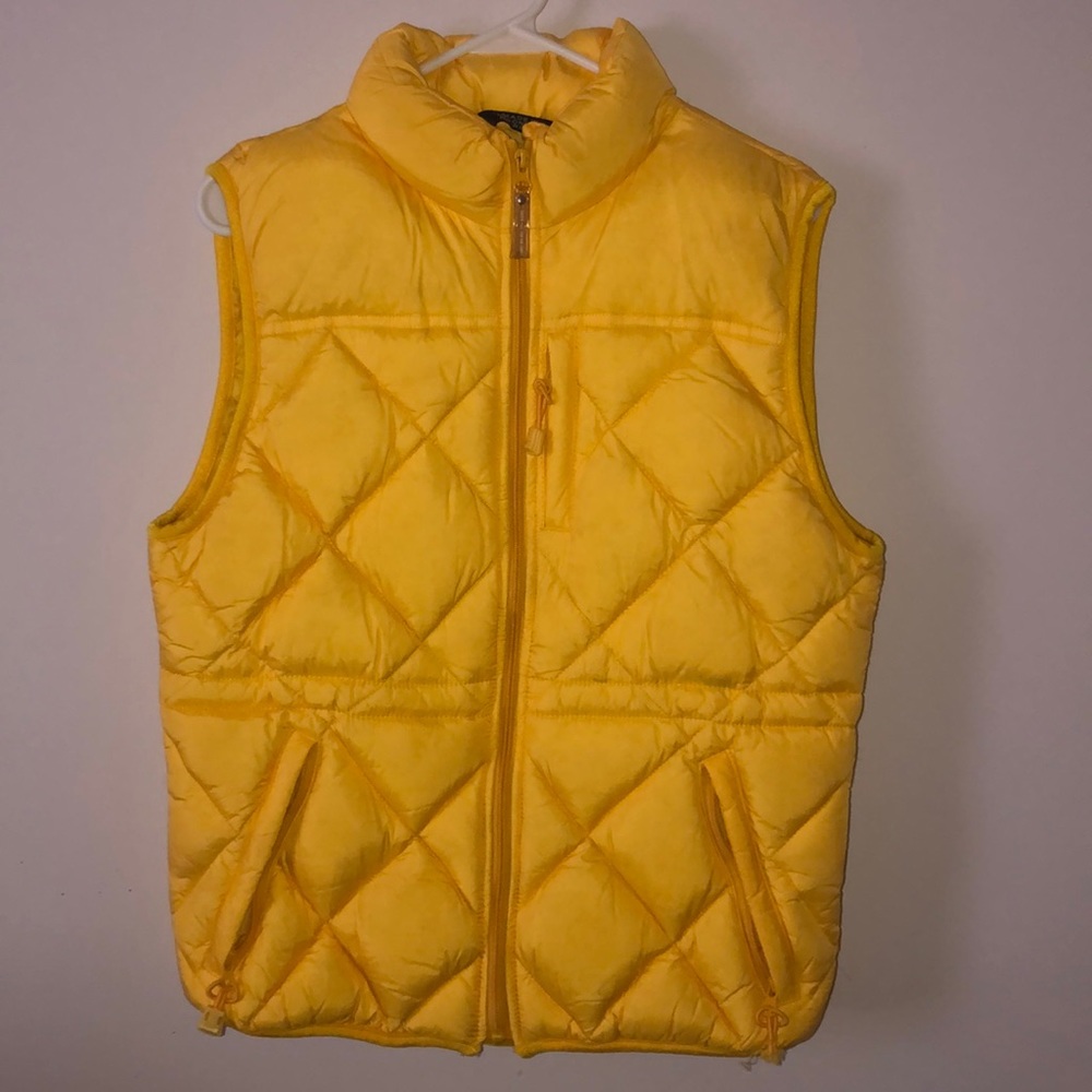 Yellow Puffy vest